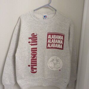 Russell Athletic Gray Alabama Crimson Tide Crewneck Sweatshirt
